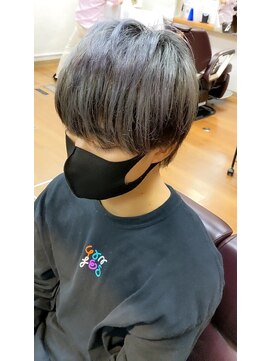 ブルブンガ(Berbunga) ホワイトシルバーツートンカラー×ニュアンスマッシュ