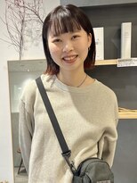 ラミエバイメルト 下北沢(lamie by melt)&nbsp;毛先カラー 裾カラー オレンジ チョコブラウン ボブ / 村上