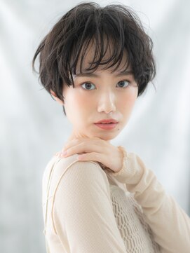 ドクターズサロン LAB 小山店 黒髪くすみカラーくせ毛風マッシュパーマi小山20代30代40代