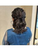 ハーフアップアレンジ♪