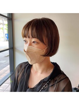 スーリール 高城店(Sourire) ミニボブ/前上がりボブ/切りっぱなし/sourire高城/フルバング