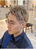 メンズハイトーン ブリーチ ベージュ 横浜