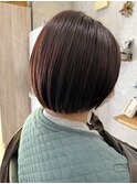 イメチェンホワイトブロンド外ハネボブ美髪ワイドバング韓国黒髪