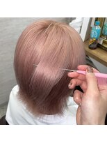 クラビス プラチノ(CLAVIS PRATINO) メンズカット/ペールピンクカラー/メンズハイトーンカラー