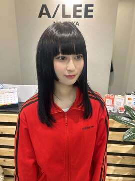 アイリー 名古屋(A/LEE) 姫カット/顔まわりレイヤー/ダークブラウン