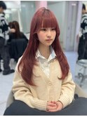 《karen》ピンク/レイヤーカット/韓国ヘア/透明感カラー/小顔
