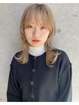 アッシュ 二子玉川店(Ash)&nbsp;ウルフレイヤー×ミルクティーベージュ