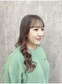 グレージュ/インナーピンク
