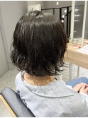 ◎朝の時短に!ゆるふわボブパーマ