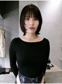 顔まわりレイヤー/ウルフボブ/レイヤーボブ