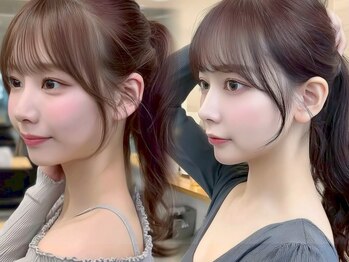 フォルテロゼ 横浜(FORTE rose)の写真/顔周りの少しの違いで劇的に小顔、垢抜け！韓国風レイヤーカットも♪[横浜/髪質改善/縮毛矯正/ヘッドスパ］