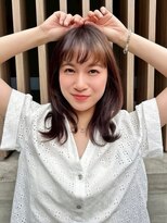 メゾンドムニ 恵比寿(Maison de MUNi)&nbsp;ワイドバング/レイヤー/ブラウン/アッシュブラウン/20代30代