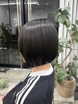 ジュノ 鹿児島中央店(Juno)&nbsp;ぷつっと前下がりボブ