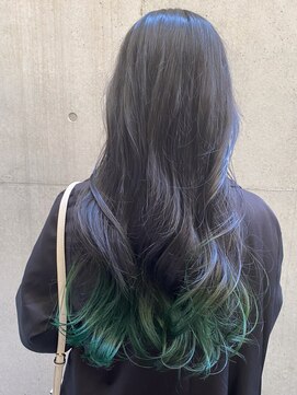 レジュアル(RESSUAL) デザインカラー　グラデーション　グリーン