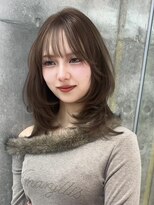 ロンドメリア 天神大名店(Lond Melia) 黒髪カタログ/オリーブグレー/ココアベージュ/小顔に見せるヘア