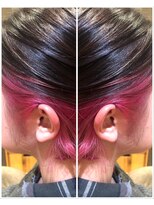 アットティー 金沢文庫(at tee...)&nbsp;【at tee...】ショートボブ×インナーカラー×ピンク