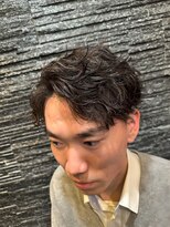 ヒロギンザ 銀座一丁目店(HIRO GINZA)&nbsp;波巻きスパイラルパーマ×ツーブロック/メンズ/ニュアンスパーマ