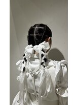 サニーズ(SUNNY'S by CONKS)&nbsp;タイトツイン×レイヤードリボンアレンジ