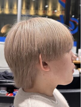 オーシャントーキョー 神戸(OCEAN TOKYO KOBE) ホワイトミルクティーベージュナチュラルラウンドマッシュ