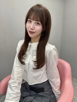 ボタン シブヤ(VOTAN SHIBUYA)&nbsp;春 ベージュ/韓国ヘア/渋谷/レイヤー/顔まわり/前髪