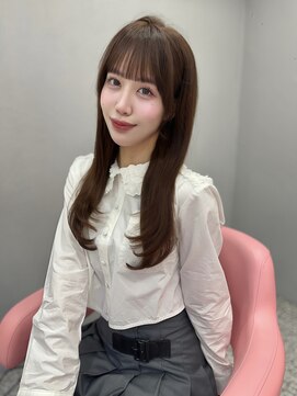 ボタン シブヤ(VOTAN SHIBUYA) 春 ベージュ/韓国ヘア/渋谷/レイヤー/顔まわり/前髪