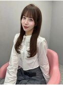 春 ベージュ/韓国ヘア/渋谷/レイヤー/顔まわり/前髪