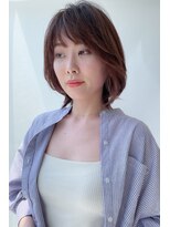 トップシェイプ(TOP SHAPE)&nbsp;ナチュラルショートボブ艶ブラウン大人可愛い