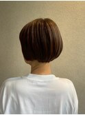 丸みボブ　おさまり重視　丸みショート