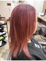 ヘアメイクアクト 都賀店&nbsp;フルブリーチのピンクデザイン
