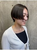 【モード/小顔】ラインショート/ハンサムショート/黒髪/日比野
