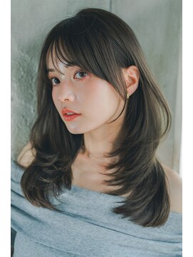 アリー 原宿 表参道(ALLY) レイヤーミディアム×オリーブベージュ