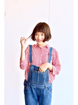 ユーヘン(uhem) 巻いてはねても可愛いボブ