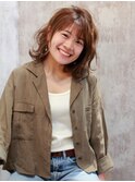 【warmth(大槻)】ハネハネ軽さスタイル× くせ毛風パーマ