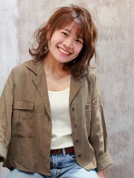 ワームス(warmth) 【warmth(大槻)】ハネハネ軽さスタイル× くせ毛風パーマ