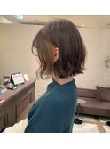 インナーカラー×ナチュラルボブイヤリングカラー#イメチェン