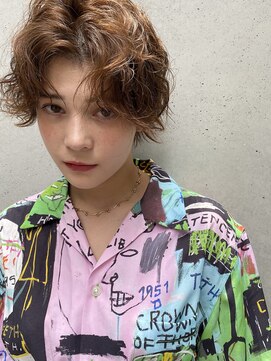 レオニード 表参道(LEONID) 夏ショートスタイル　ヌーディーカラー　ニュアンスパーマ