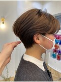 小顔大人可愛いショートボブ/ハンサムショート/くびれ◎丸み◎