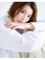 デイジー インデックスヘア 大島店(DAISY index hair)&nbsp;大人可愛い20代30代40代小顔ワンサイドショートボブ丸み前下がり