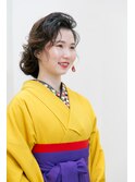 大きめルーズシニヨン
