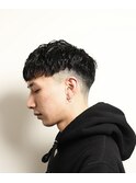 七三オールバックかき上げヘアコンマヘア２３７