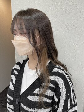 アジールヘア 所沢プロペ通り店(agir hair) インナーミルクティー10代20代30代イルミナカラー