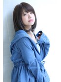 ことりベージュローライト大人かわいい小顔スリークボブ大人ボブ