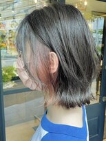 アイフィール アヴェダ 瑞江店(i feel AVEDA)&nbsp;【藤田】ミディアムの外ハネくびれボブ×イヤリングカラー