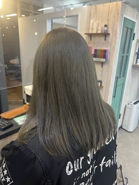 デスト 大宮(DEST) ブリーチ無しで作る☆濃いめオリーブグレージュ