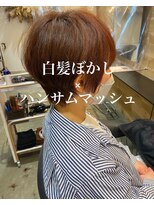 ドルセプラタ(Dulce plata)&nbsp;白髪ぼかし×ハンサムマッシュショート大人綺麗