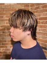 ヒロギンザ 仙台本店(HIRO GINZA)&nbsp;仙台　マッシュウルフ　ハイライト　メンズウルフ