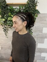 ロカット サロン(Roquat Salon)&nbsp;ダンスヘアコーンロウ【立川/袴/ヘアメイク/立川/立川/立川袴】