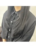 #プルエクステ #顔周りレイヤー #黒髪ロング