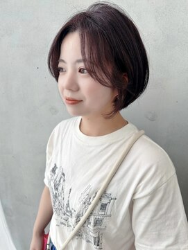 セイドット オモテサンドウ(Say. omotesando) say.原田美千留 前髪なしショート ショートボブ 縮毛矯正