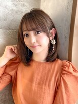 プアメリア 名古屋(Puamelia)&nbsp;結べるボブ/くびれヘア/艶カラー/透け感ブラウン